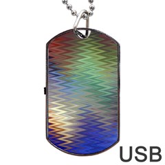 Metallizer Art Glass Dog Tag Usb Flash (one Side) by Nexatart