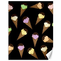 Ice Cream Cute Pattern Canvas 36  X 48   by Valentinaart