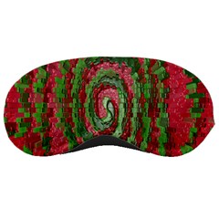 Red Green Swirl Twirl Colorful Sleeping Masks by Nexatart