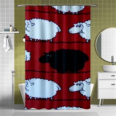 Sheep Shower Curtain 48  X 72  (small)  by Nexatart