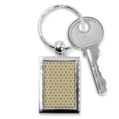 Star Basket Pattern Basket Pattern Key Chains (rectangle)  by Nexatart