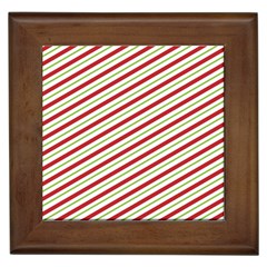 Stripes Striped Design Pattern Framed Tiles by Nexatart