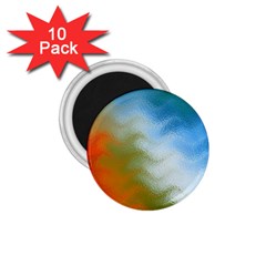 Texture Glass Colors Rainbow 1 75  Magnets (10 Pack) 