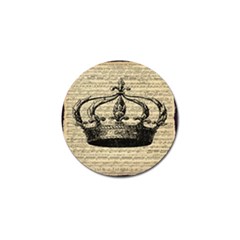 Vintage Music Sheet Crown Song Golf Ball Marker (4 Pack) by Nexatart