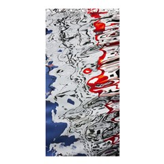 Water Reflection Abstract Blue Shower Curtain 36  X 72  (stall) 