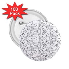 Pattern Silly Coloring Page Cool 2 25  Buttons (100 Pack)  by Amaryn4rt