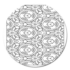 Pattern Silly Coloring Page Cool Magnet 5  (round) by Amaryn4rt