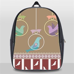 Isolated Wallpaper Bird Sweet Fowl School Bags (xl)  by Amaryn4rt