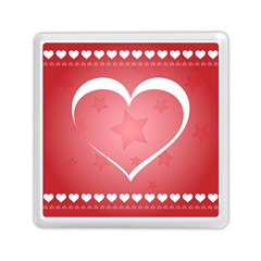 Postcard Banner Heart Holiday Love Memory Card Reader (square)  by Amaryn4rt