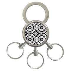 Pattern Tile Seamless Design 3-ring Key Chains by Amaryn4rt