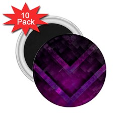 Purple Background Wallpaper Motif Design 2 25  Magnets (10 Pack)  by Amaryn4rt