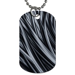 Fractal Mathematics Abstract Dog Tag (two Sides) by Amaryn4rt