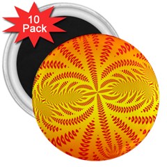 Background Brush Particles Wave 3  Magnets (10 Pack) 