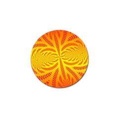 Background Brush Particles Wave Golf Ball Marker