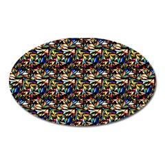 Abstract Pattern Design Artwork Oval Magnet