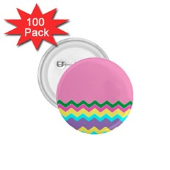 Easter Chevron Pattern Stripes 1 75  Buttons (100 Pack)  by Amaryn4rt