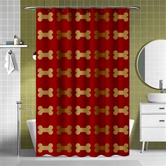 Dog Bone Background Dog Bone Pet Shower Curtain 48  X 72  (small) 