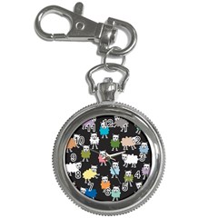 Sheep Cartoon Colorful Key Chain Watches