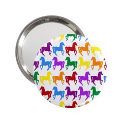 Colorful Horse Background Wallpaper 2 25  Handbag Mirrors