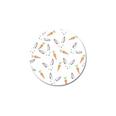 Rabbit Carrot Pattern Weft Step Golf Ball Marker