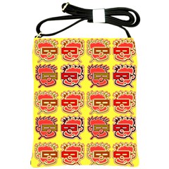 Funny Faces Shoulder Sling Bags by Amaryn4rt