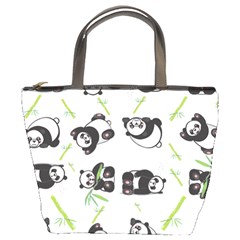 Panda Tile Cute Pattern Bucket Bags by Amaryn4rt