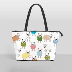 Sheep Cartoon Colorful Shoulder Handbags by Amaryn4rt