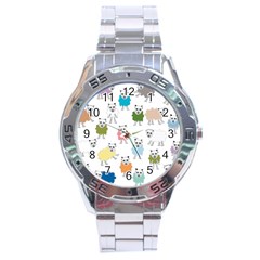 Sheep Cartoon Colorful Stainless Steel Analogue Watch