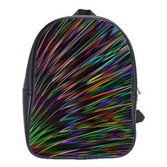 Texture Colorful Abstract Pattern School Bags(large)  by Amaryn4rt