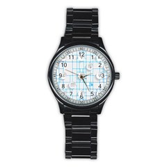 Icon Media Social Network Stainless Steel Round Watch