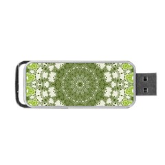 Mandala Center Strength Motivation Portable Usb Flash (one Side) by Amaryn4rt