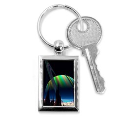 Planets In Space Stars Key Chains (rectangle) 