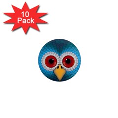 Bird Eyes Abstract 1  Mini Magnet (10 Pack) 