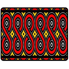 Toraja Traditional Art Pattern Double Sided Fleece Blanket (medium)  by Amaryn4rt