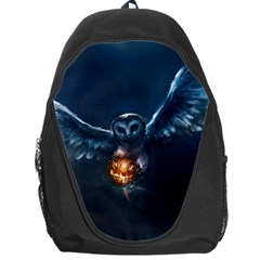 Owl And Fire Ball Backpack Bag