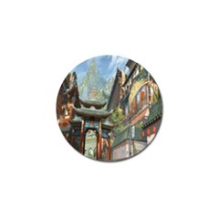 Japanese Art Painting Fantasy Golf Ball Marker