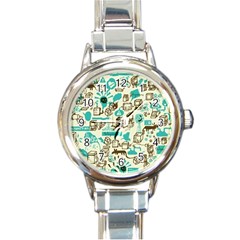 Telegramme Round Italian Charm Watch