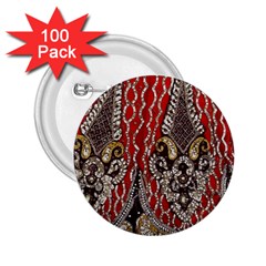 Indian Traditional Art Pattern 2 25  Buttons (100 Pack)  by Amaryn4rt