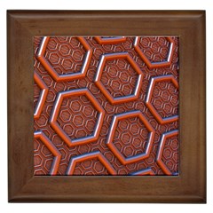 3d Abstract Patterns Hexagons Honeycomb Framed Tiles by Amaryn4rt