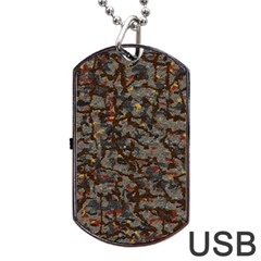 A Complex Maze Generated Pattern Dog Tag Usb Flash (one Side) by Amaryn4rt