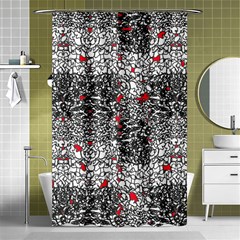 Sribble Plaid Shower Curtain 48  X 72  (small) 