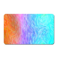 Abstract Color Pattern Textures Colouring Magnet (rectangular)