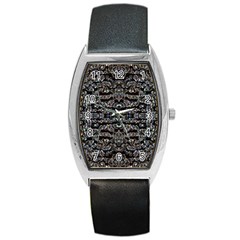 Black Diamonds Barrel Style Metal Watch