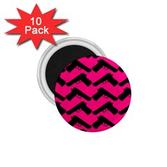 Pink Gun 1 75  Magnets (10 Pack) 