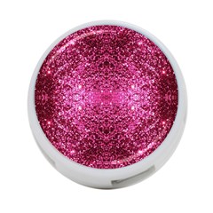 Pink Glitter 4-port Usb Hub (one Side)