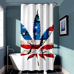 Marijuana Shower Curtain 36  X 72  (stall) 