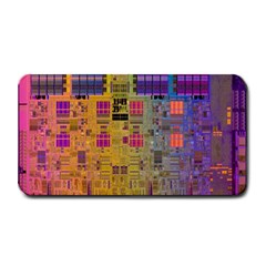 Circuit Board Pattern Lynnfield Die Medium Bar Mats by Simbadda