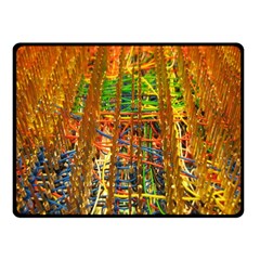 Circuit Board Pattern Fleece Blanket (small) by Simbadda