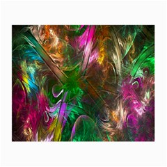 Fractal Texture Abstract Messy Light Color Swirl Bright Small Glasses Cloth