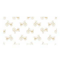 Retro Bicycles Motif Vintage Pattern Satin Wrap